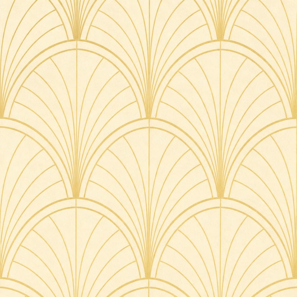 Gold Fan Arch Wallpaper Mural product view