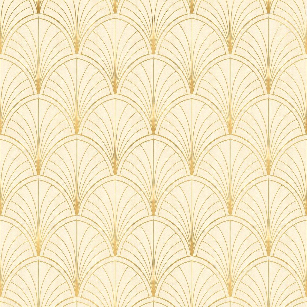 Gold Fan Arch Wallpaper Mural product view