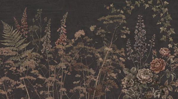 gold flower vintage jungle wallpaper thumb custom stick on non woven vinyl removable