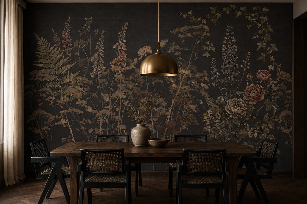 gold nature vintage jungle wallpaper dining custom stick on non woven vinyl removable