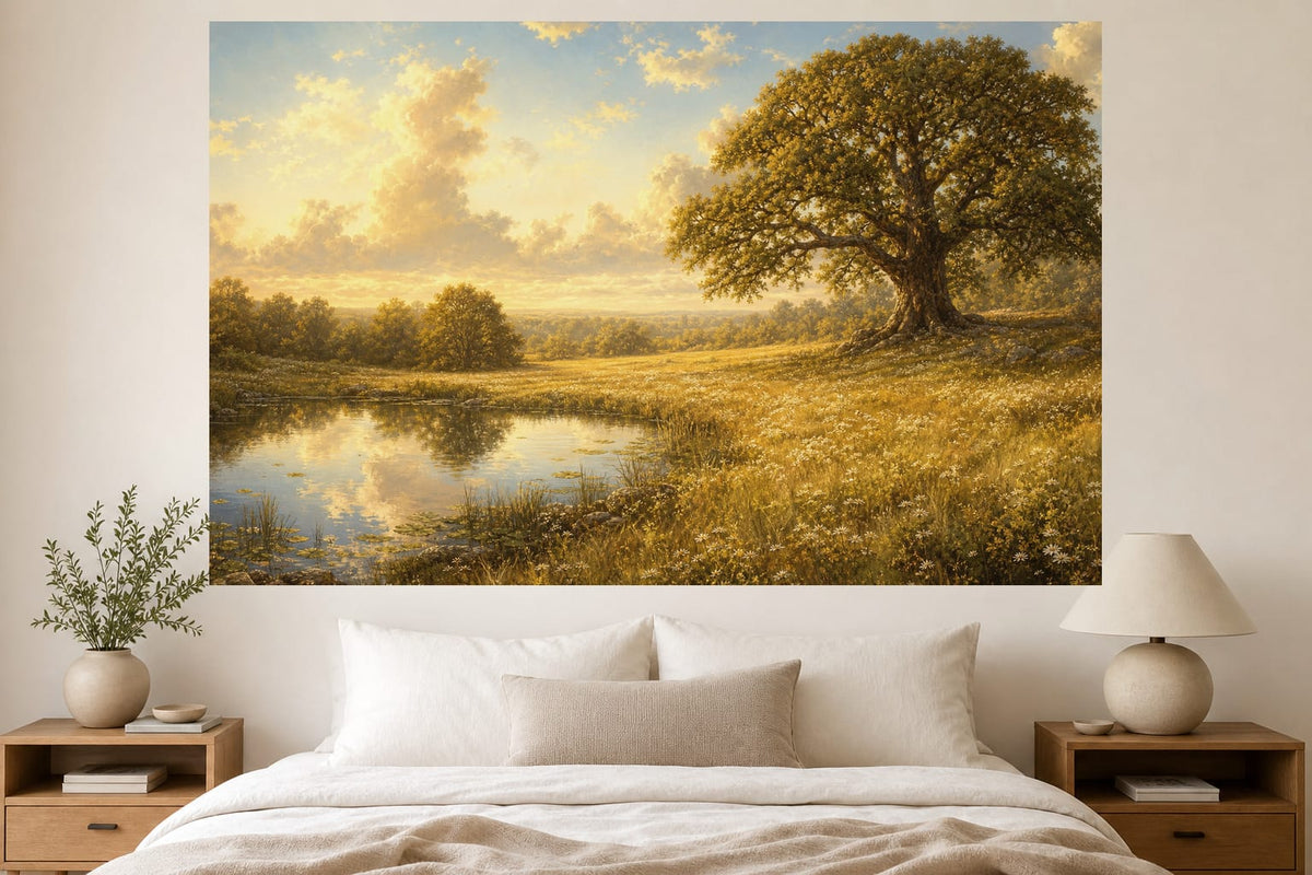 Gold Oak Wallpaper Mural product view