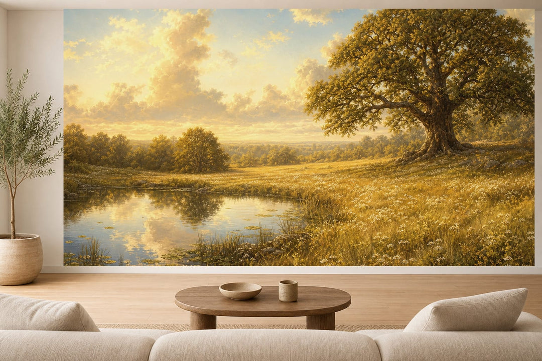 Gold Oak Wallpaper Mural product view