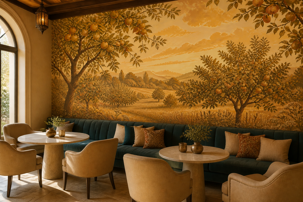 Golden Apple Wallpaper Mural product view