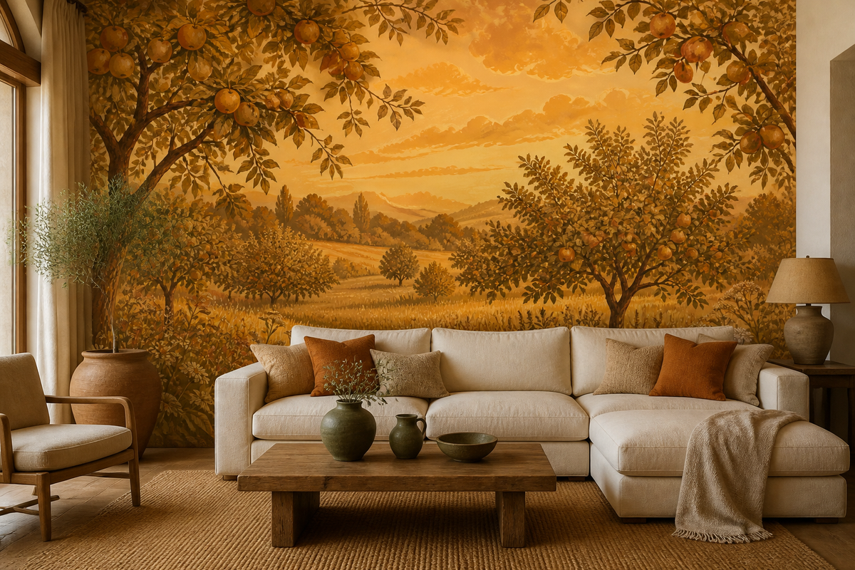 Golden Apple Wallpaper Mural product view