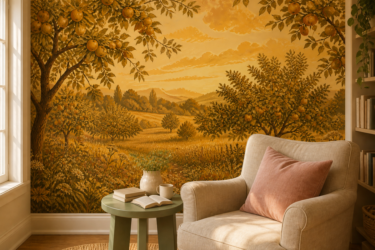 Golden Apple Wallpaper Mural product view