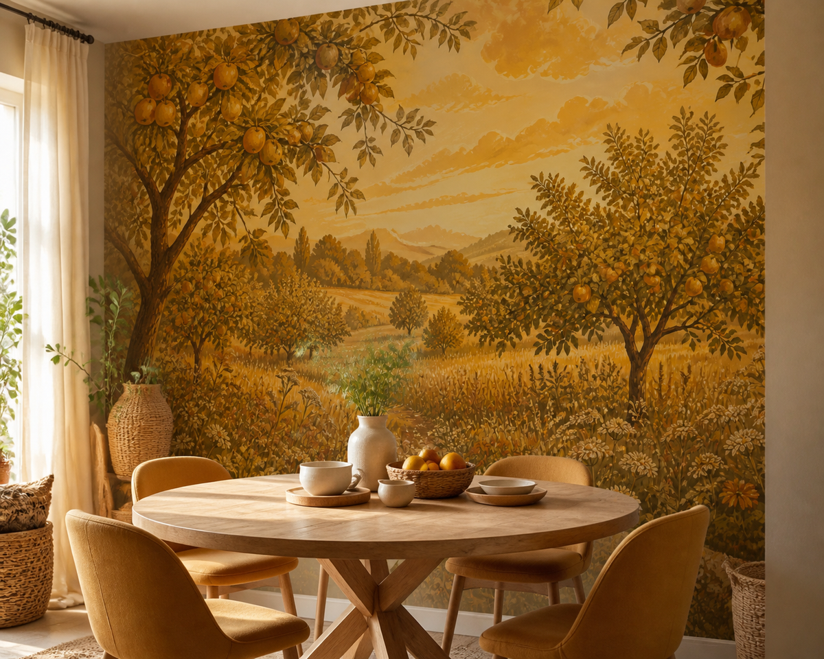 Golden Apple Wallpaper Mural product view
