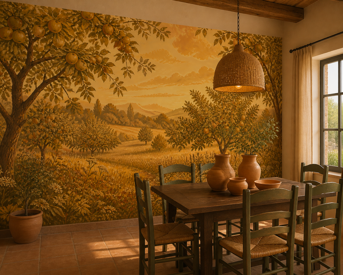 Golden Apple Wallpaper Mural product view