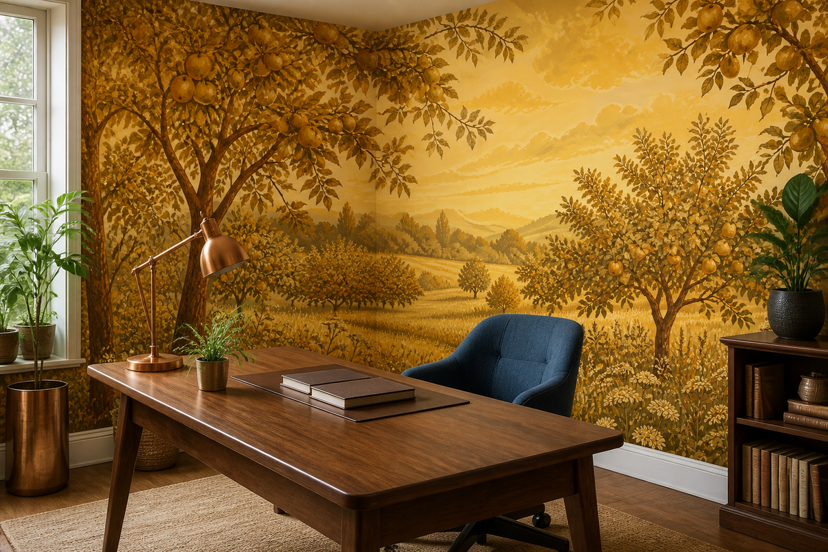 Golden Apple Wallpaper Mural product view