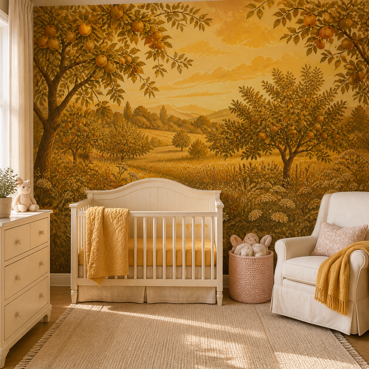 Golden Apple Wallpaper Mural product view