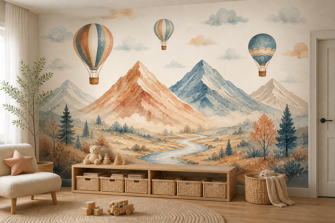 Gray Balloon Wallpaper Mural product view