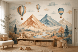Gray Balloon Wallpaper Mural