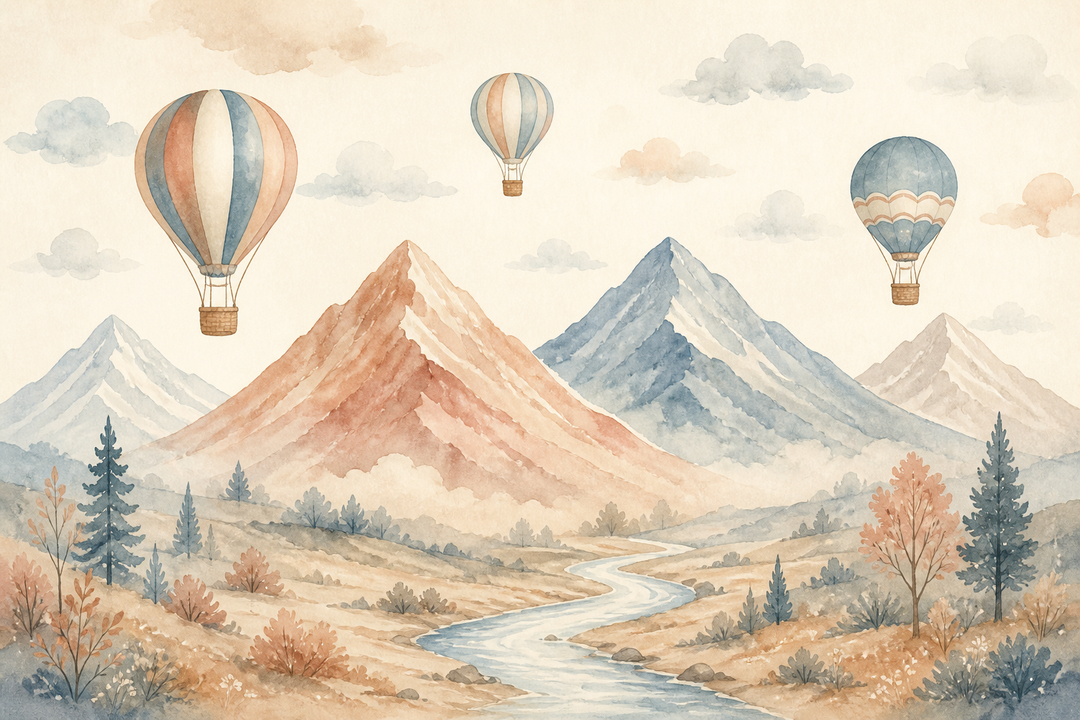 Gray Balloon Wallpaper Mural product view