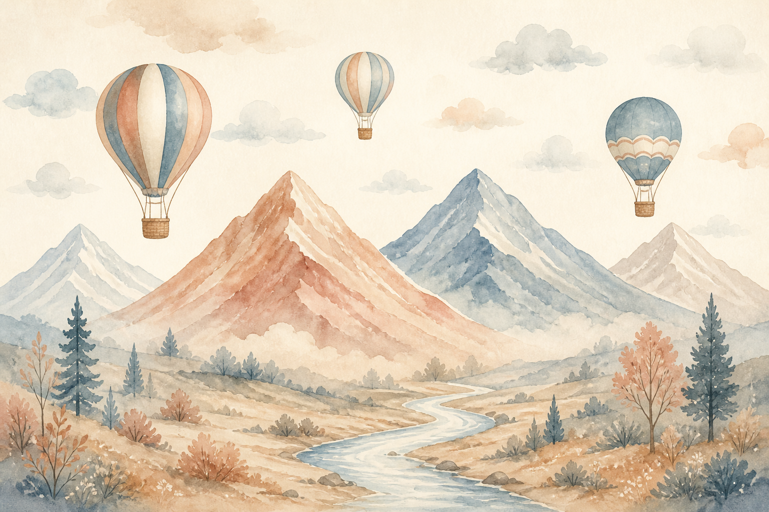 Gray Balloon Wallpaper Mural
