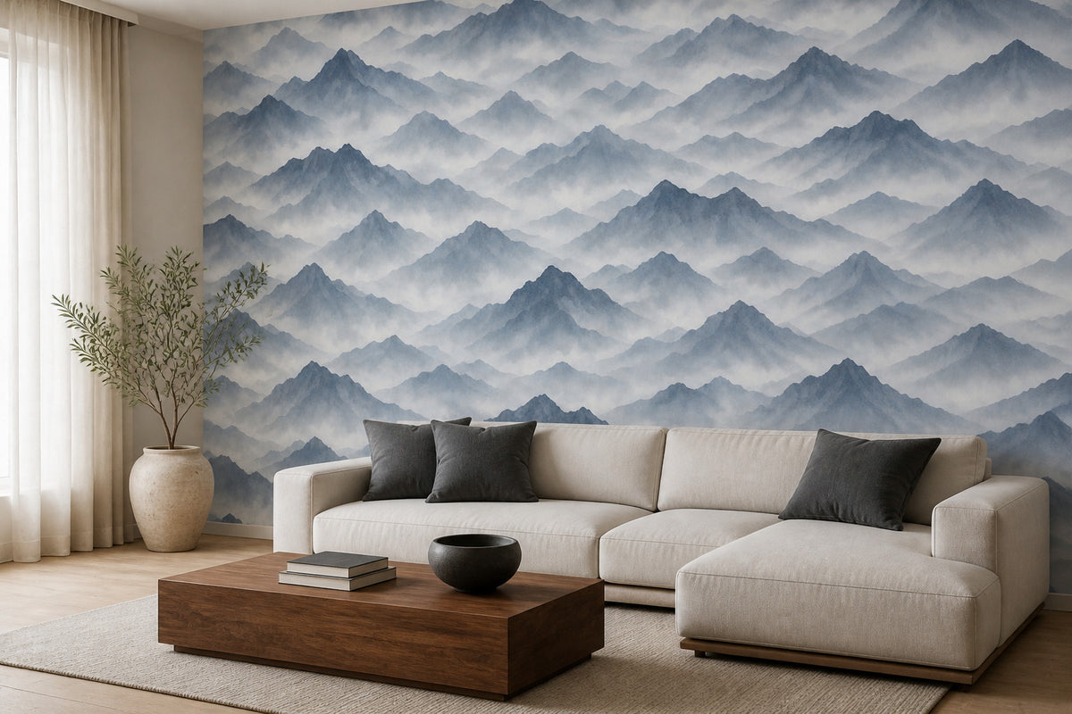 Gray Mountain Wallpaper Mural product view