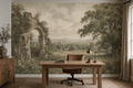Gray English Wallpaper Mural
