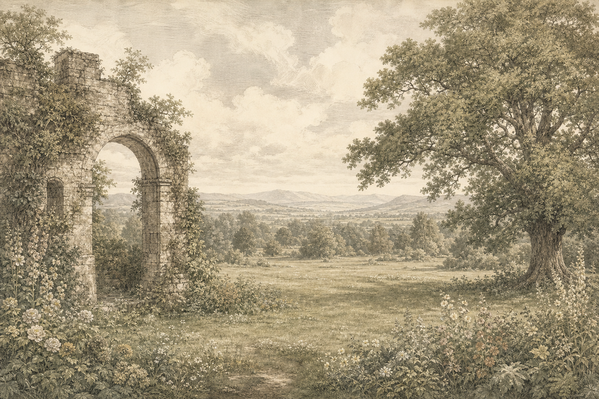 Gray English Wallpaper Mural product view