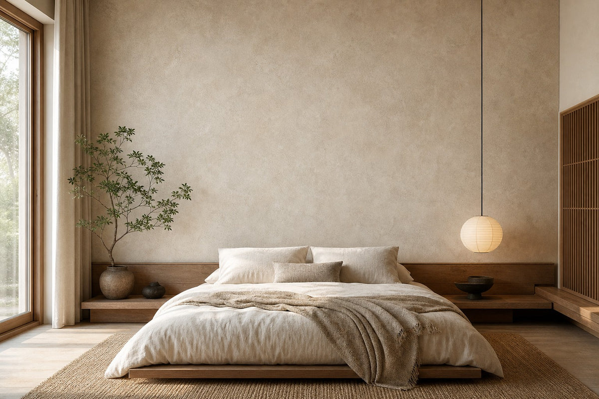 Gray Japandi Wallpaper Mural product view