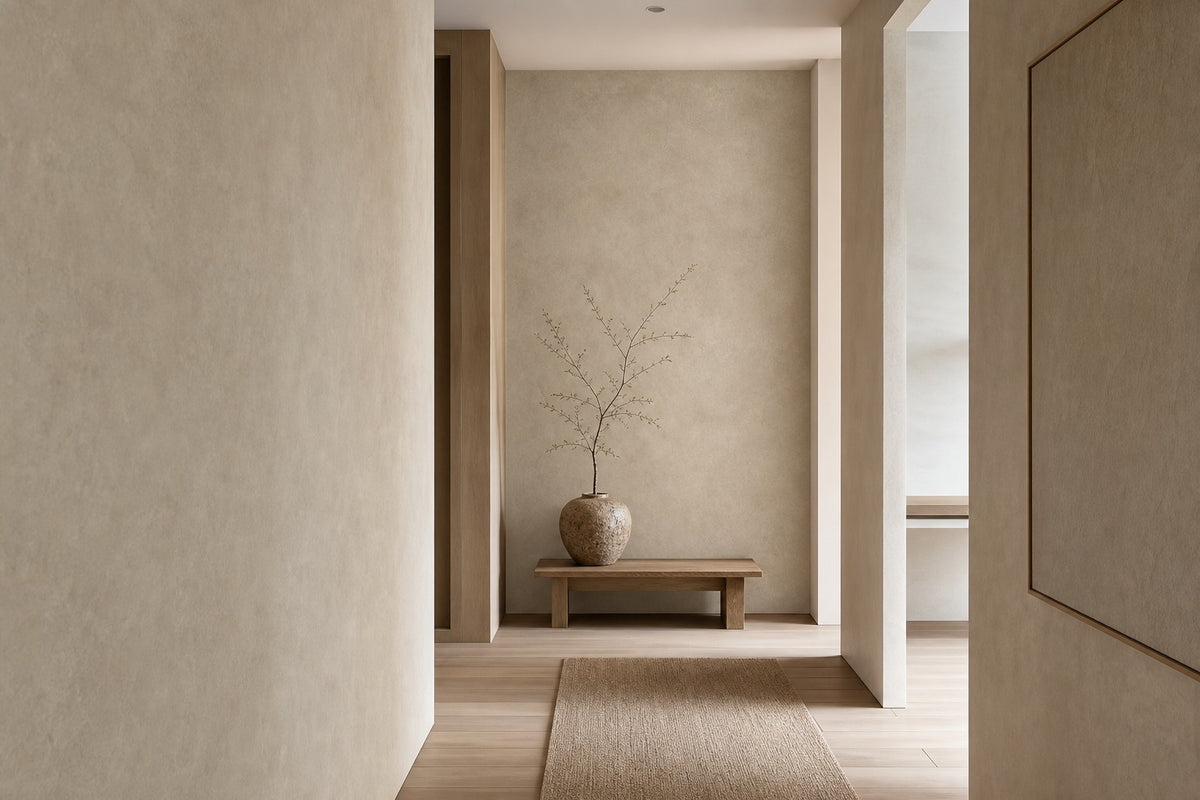Gray Japandi Wallpaper Mural product view