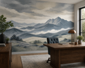Gray Misty Wallpaper Mural