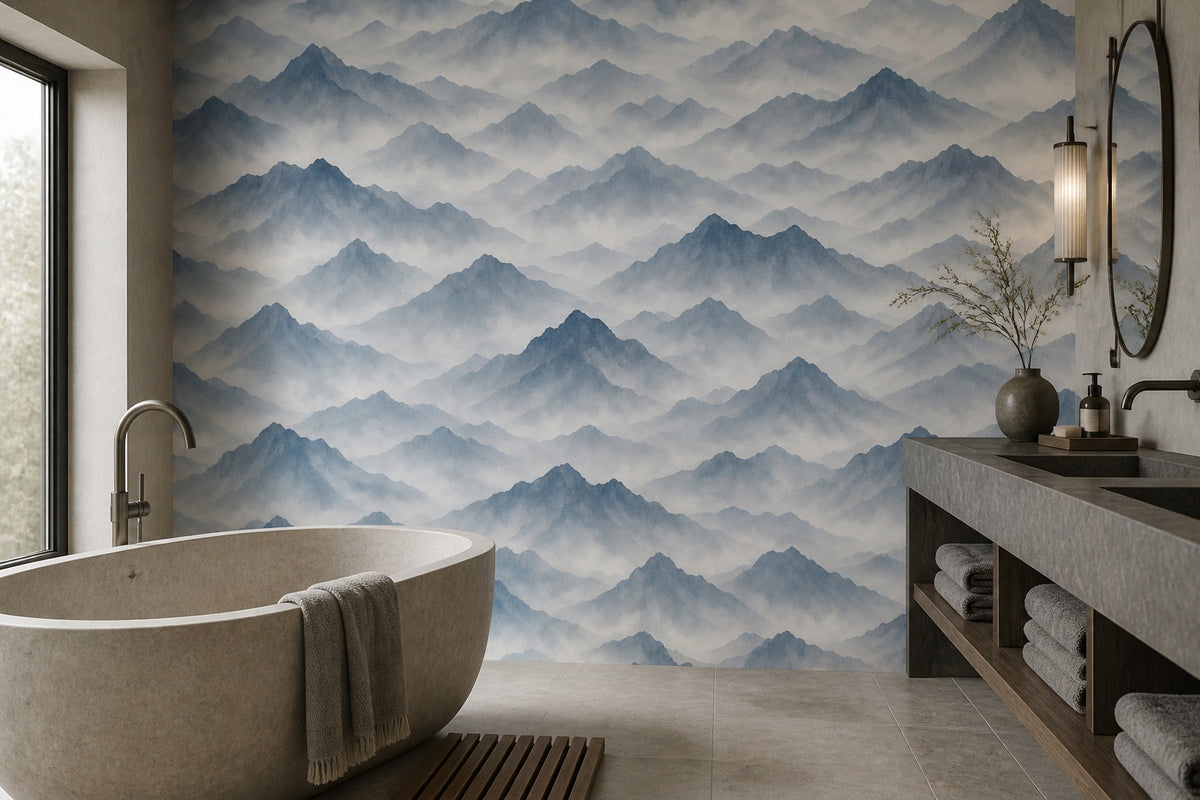 Gray Mountain Wallpaper Mural product view