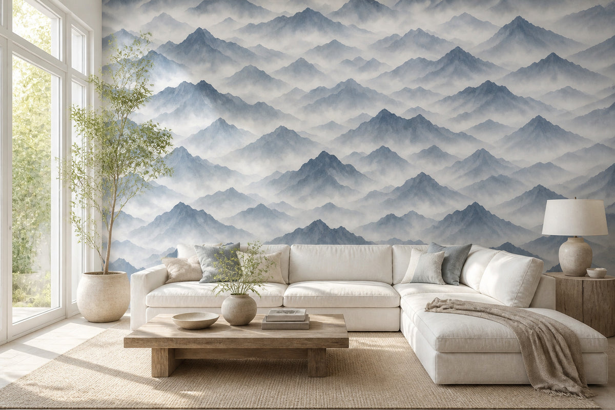 Gray Mountain Wallpaper Mural product view