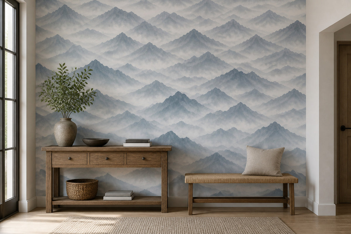 Gray Mountain Wallpaper Mural product view