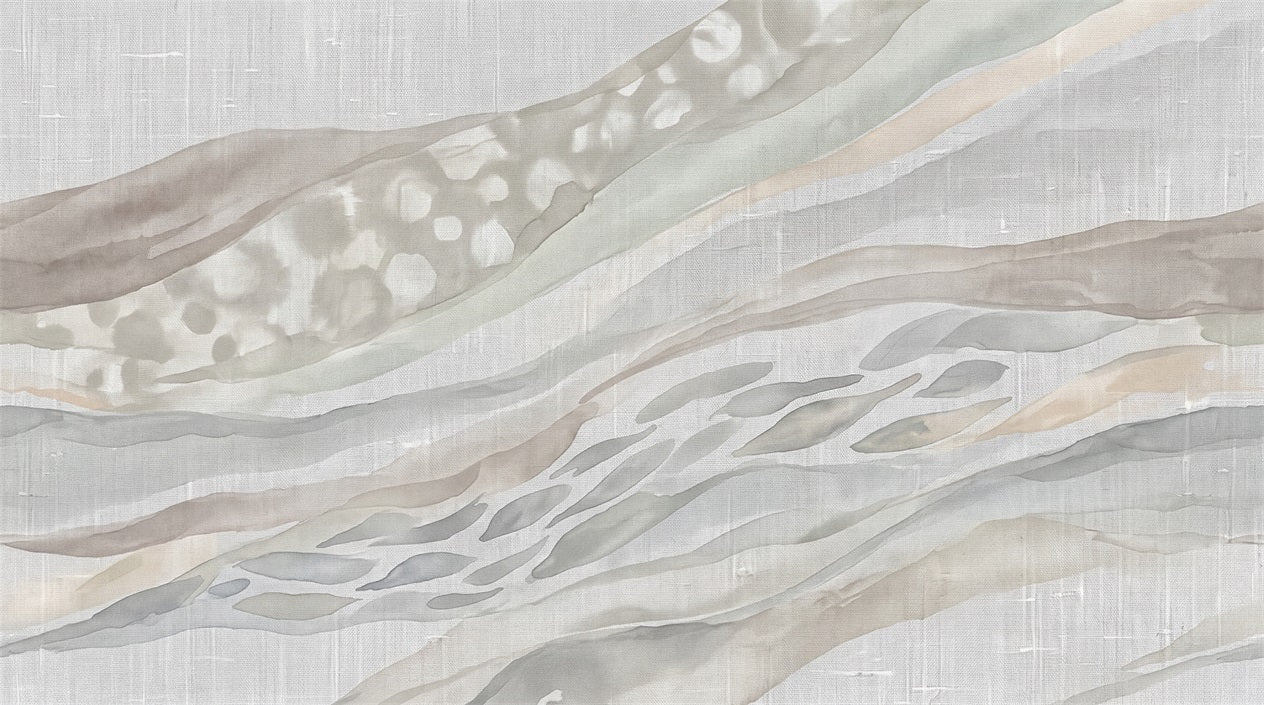 Grey Layered Textile Effect Wallpaper Mural