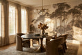Earth Gray Hand Painted Tree Vintage Jungle Wallpaper Mural