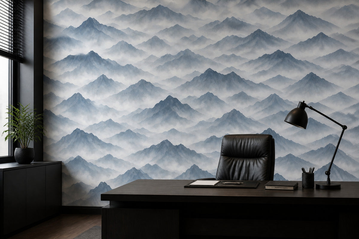 Gray Mountain Wallpaper Mural product view