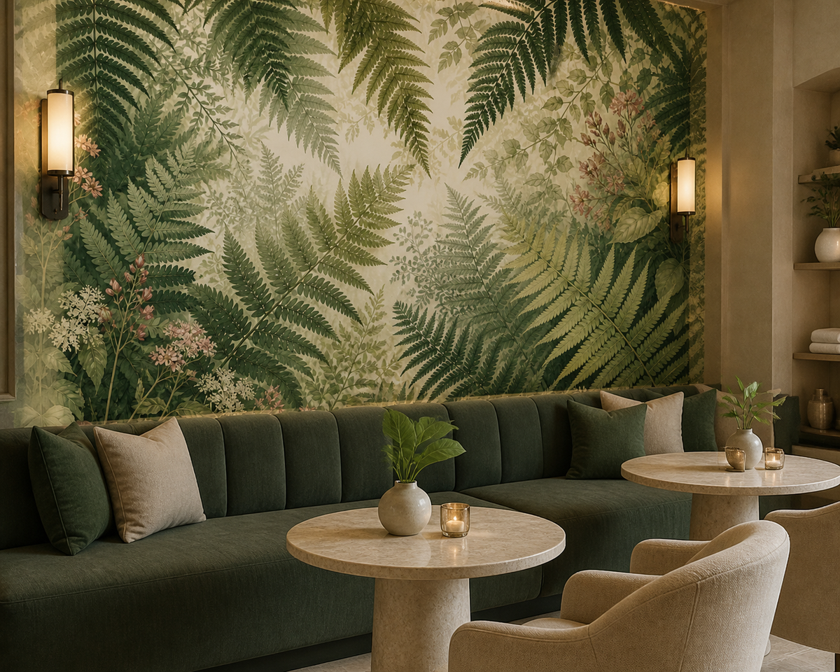 Green Fern Wallpaper Mural product view