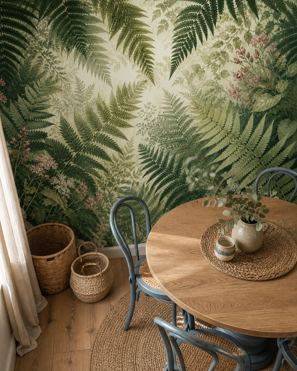 Green Fern Wallpaper Mural product view