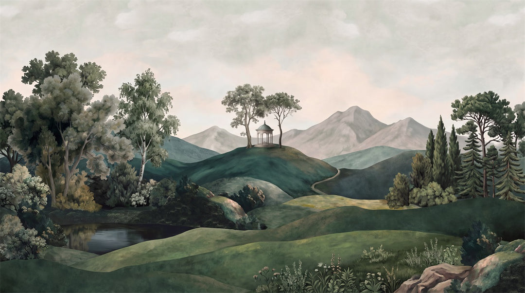 green hills wallpaper mural custom self adhesive wall removable non woven vinyl main