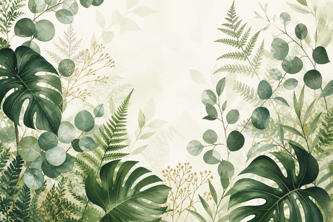Green Botanical Wallpaper Mural product view