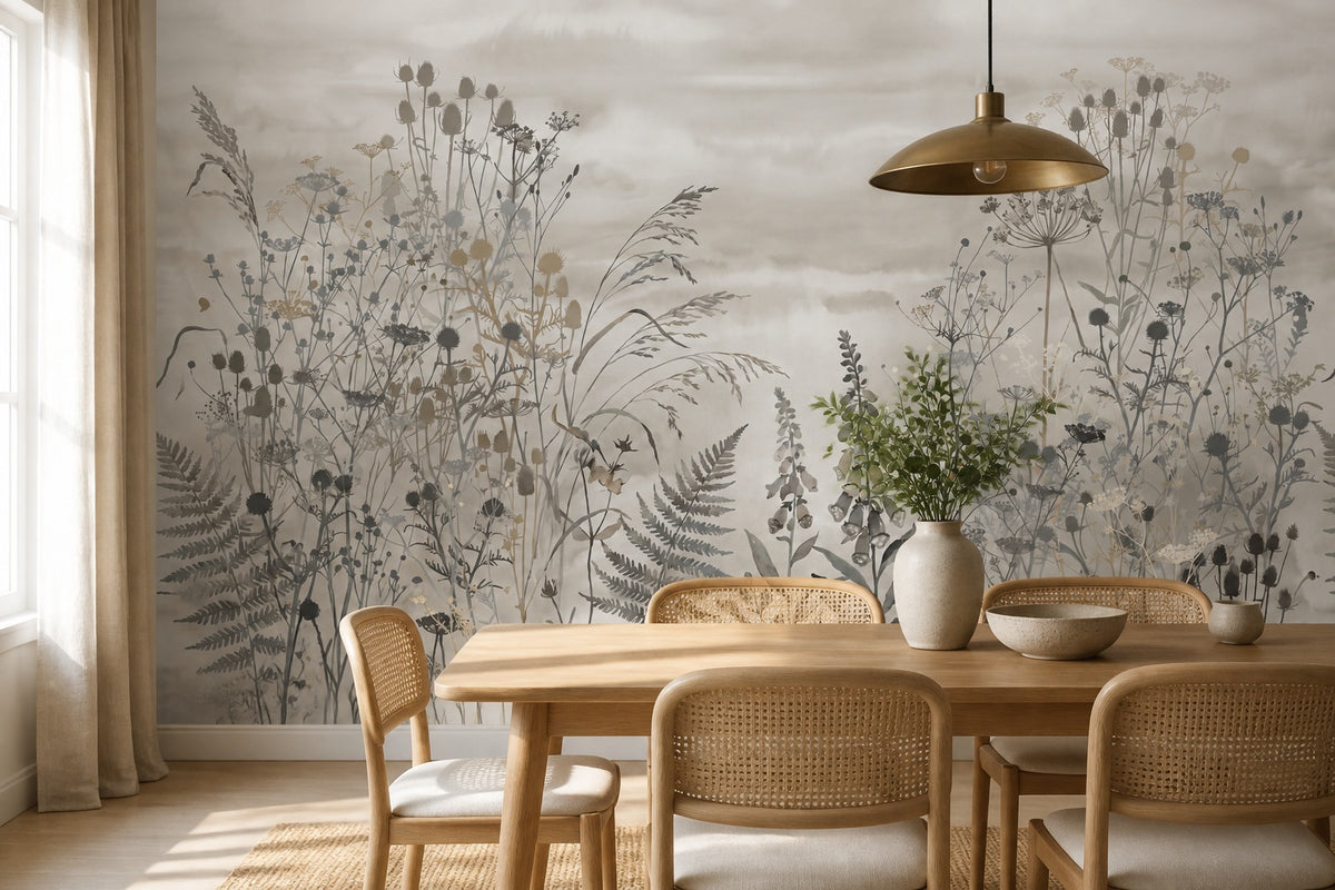 green nature vintage jungle wallpaper dining custom stick on non woven vinyl removable