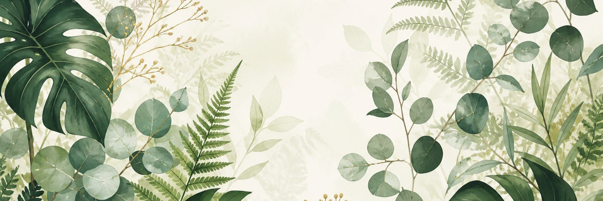 Green Botanical Wallpaper Mural product view