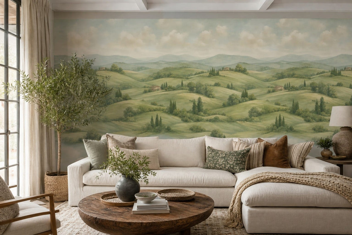 Green Rolling Wallpaper Mural product view