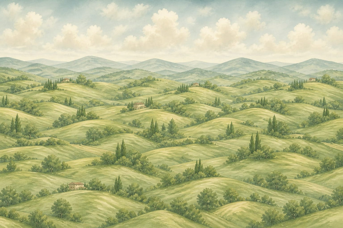 Green Rolling Wallpaper Mural product view