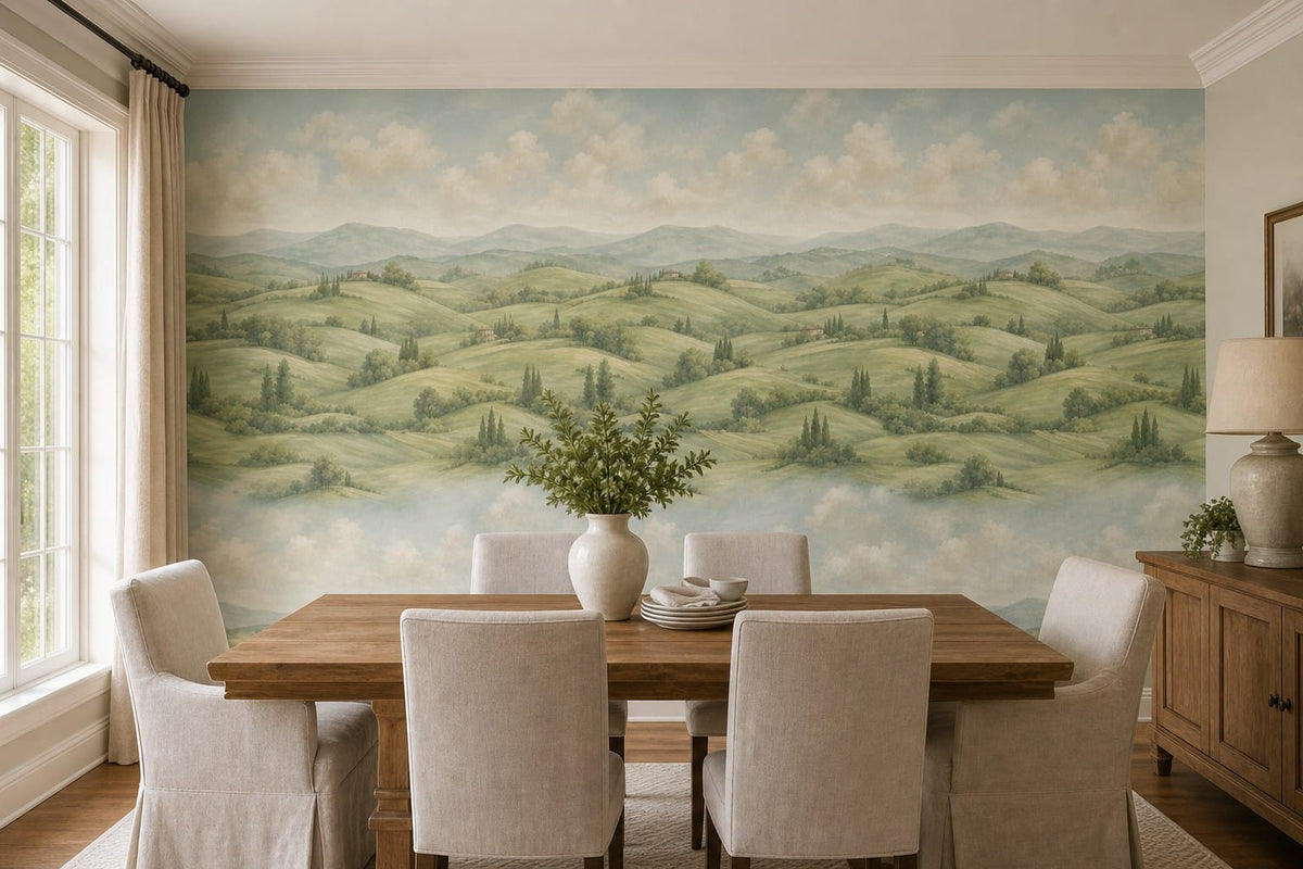 Green Rolling Wallpaper Mural product view