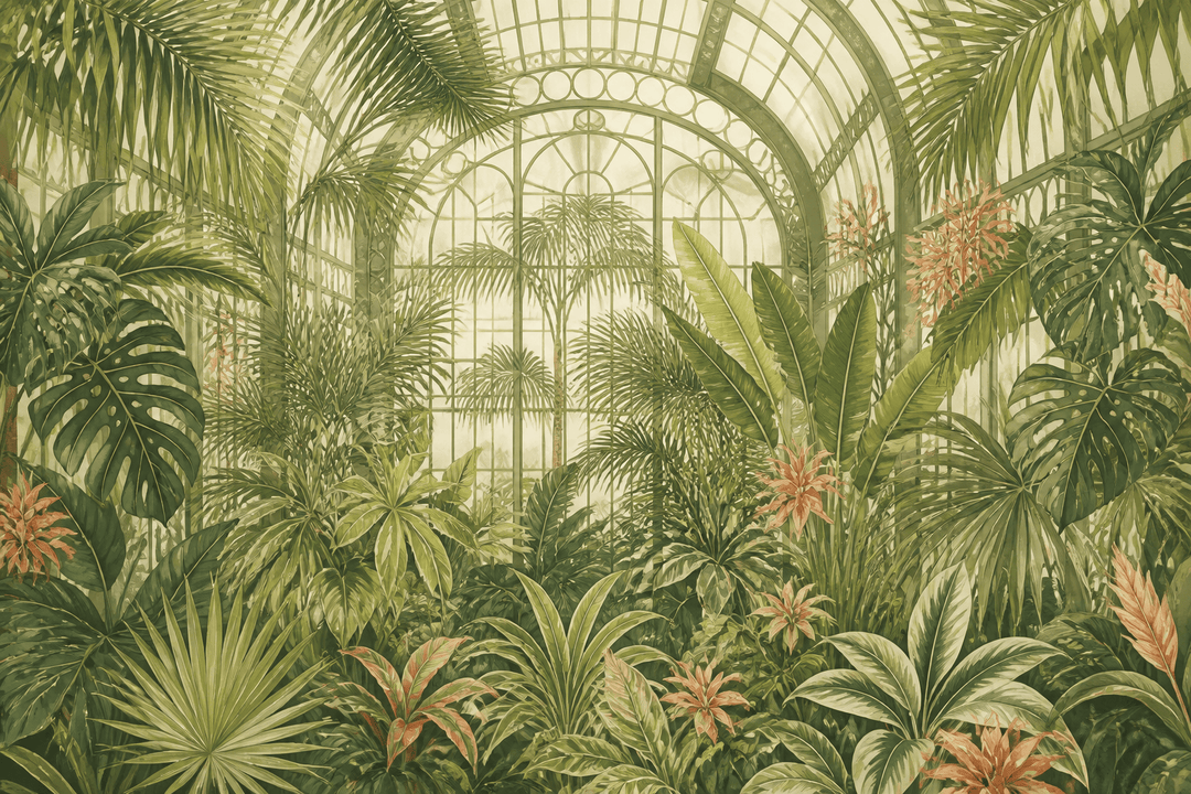 Green Tropical Wallpaper Mural product view