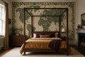 Green World Map Wallpaper Mural