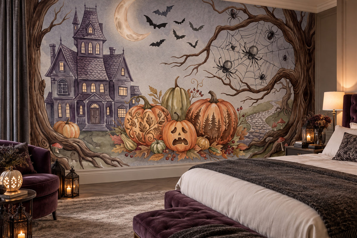 grey castle wallpaper mural bedroom custom removable non woven vinyl peel and stick