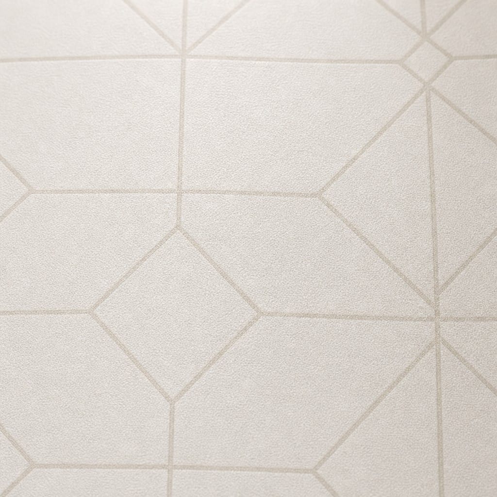 Taupe Grid Micro Wallpaper Mural product view