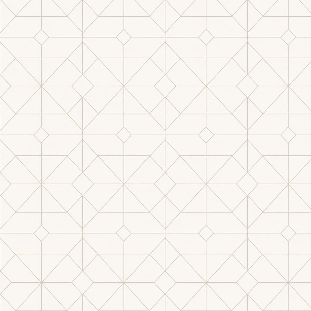 Taupe Grid Micro Wallpaper Mural product view