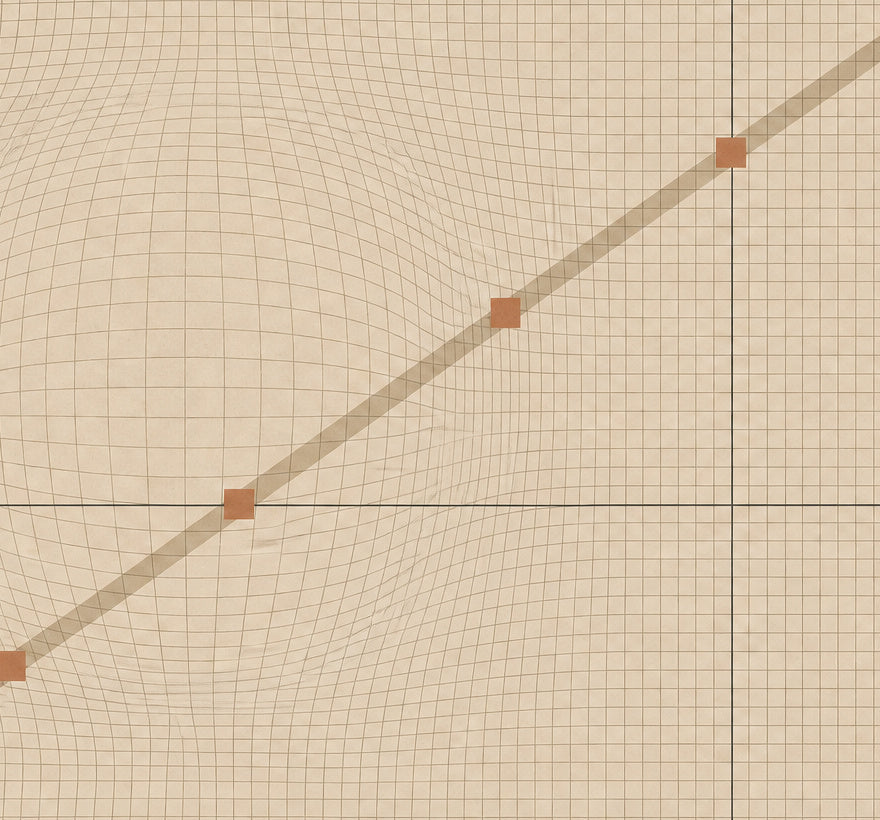 Taupe Grid Micro Wallpaper Mural product view