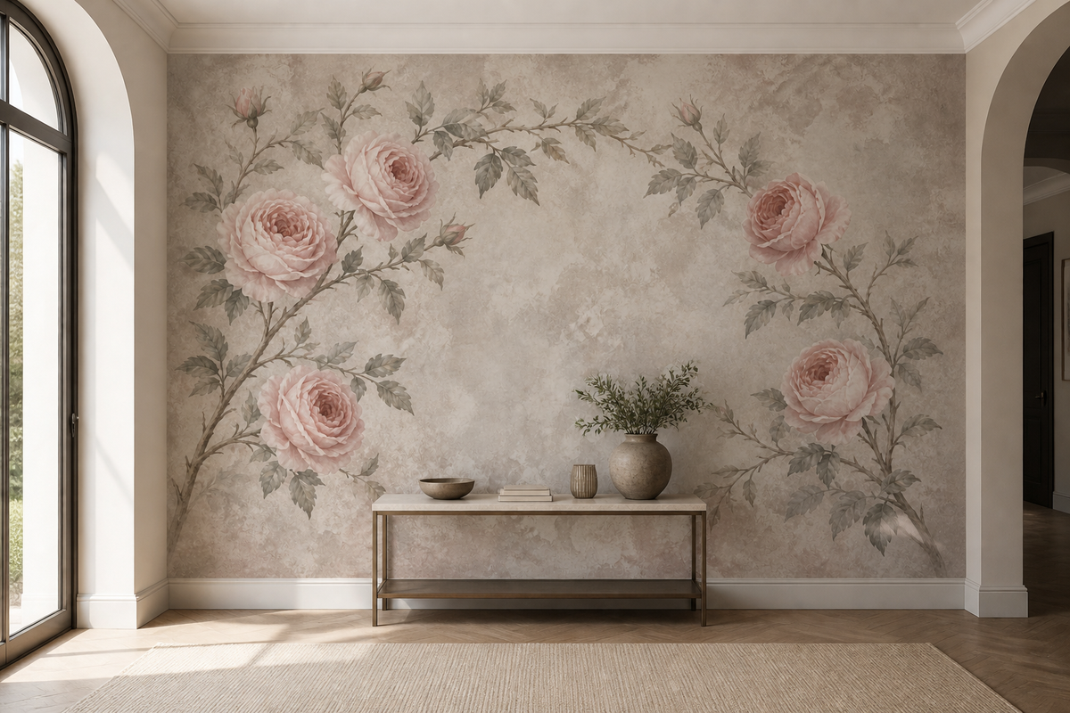 Rose Antique Wallpaper Mural product view
