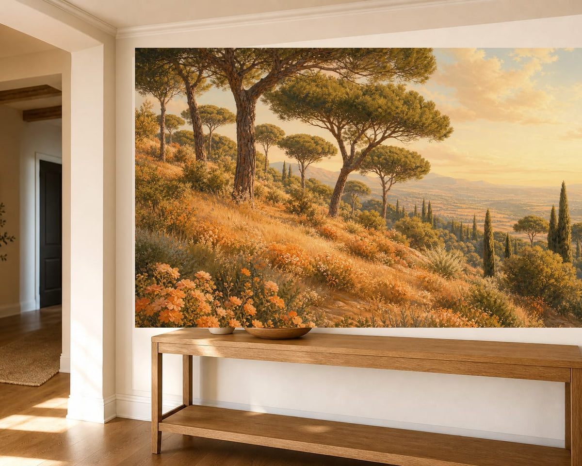 Apricot Pine Wallpaper Mural product view
