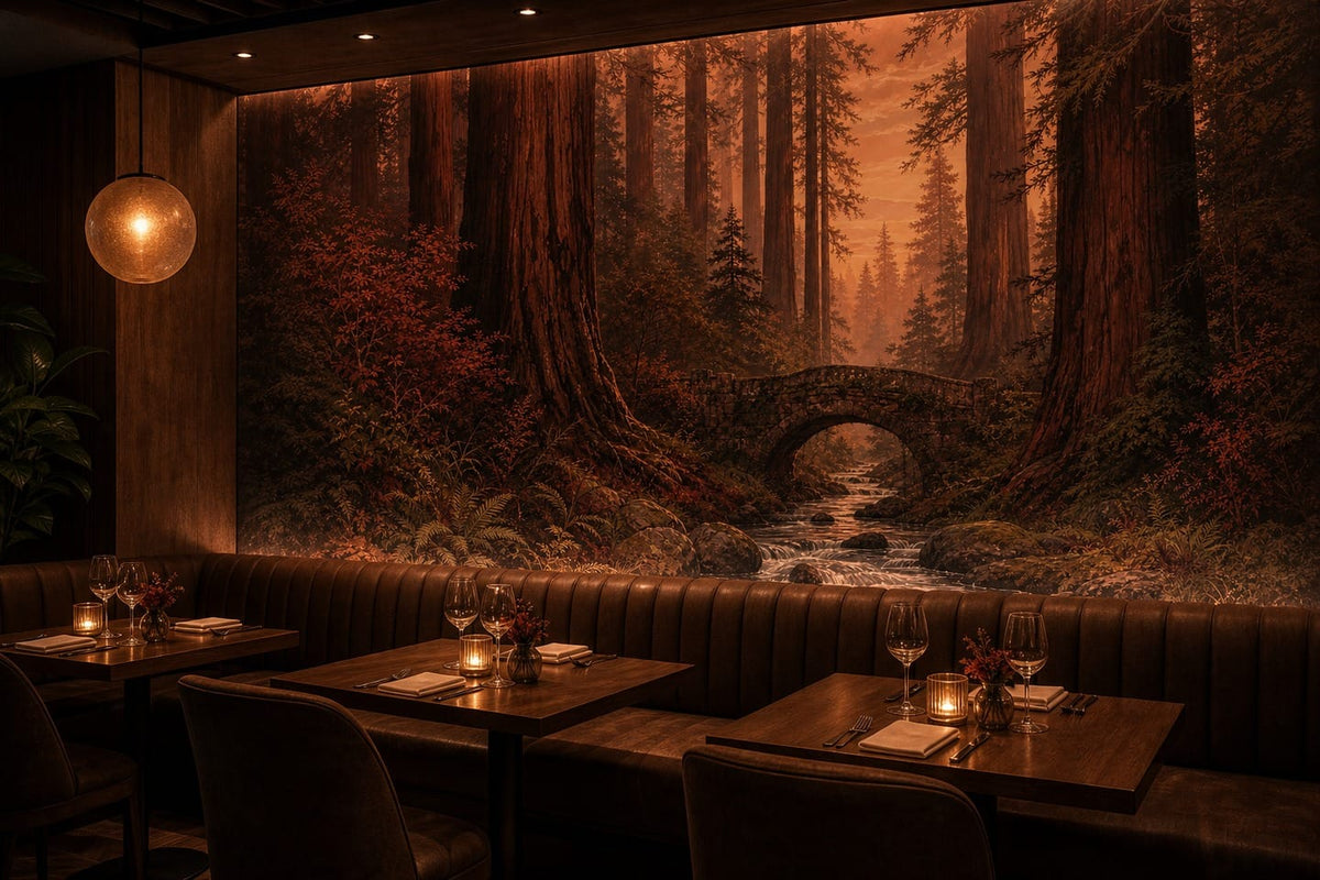 Burgundy Design Wallpaper Mural product view