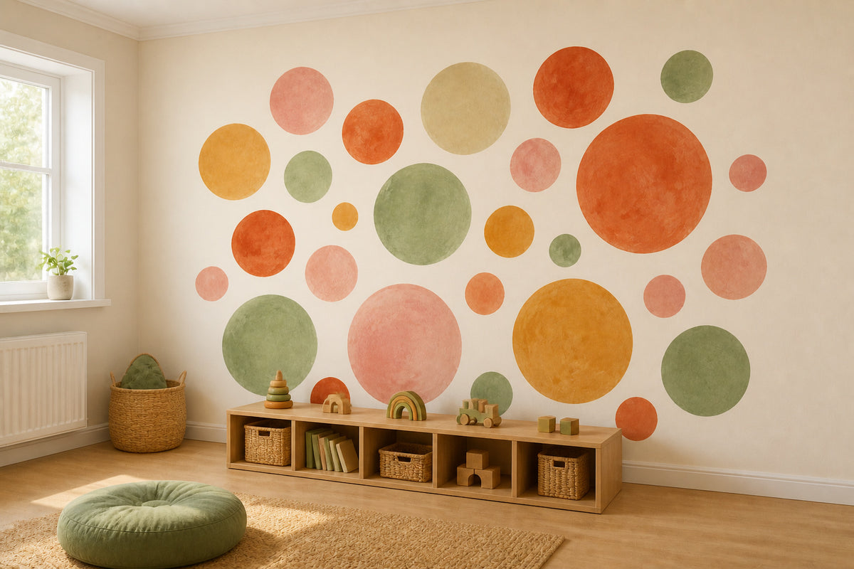 Sage Dot Wallpaper Mural product view
