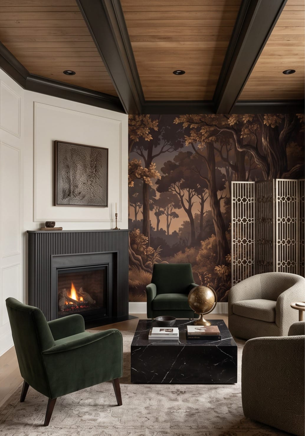 Dark Enchanted Forest Wallpaper Mural