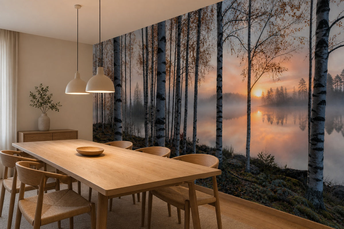 Exclusive Honey Birch Wallpaper Mural product view